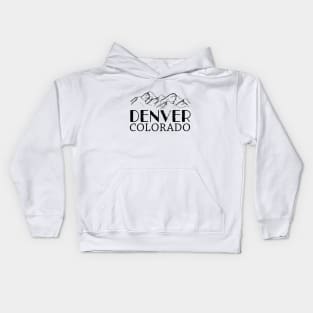 Denver Colorado Denver Co Colorado Kids Hoodie